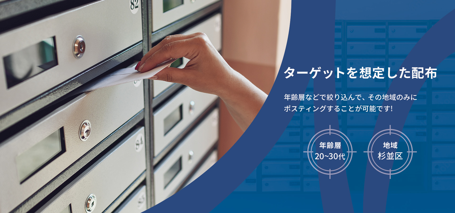 ターゲットを想定した配布